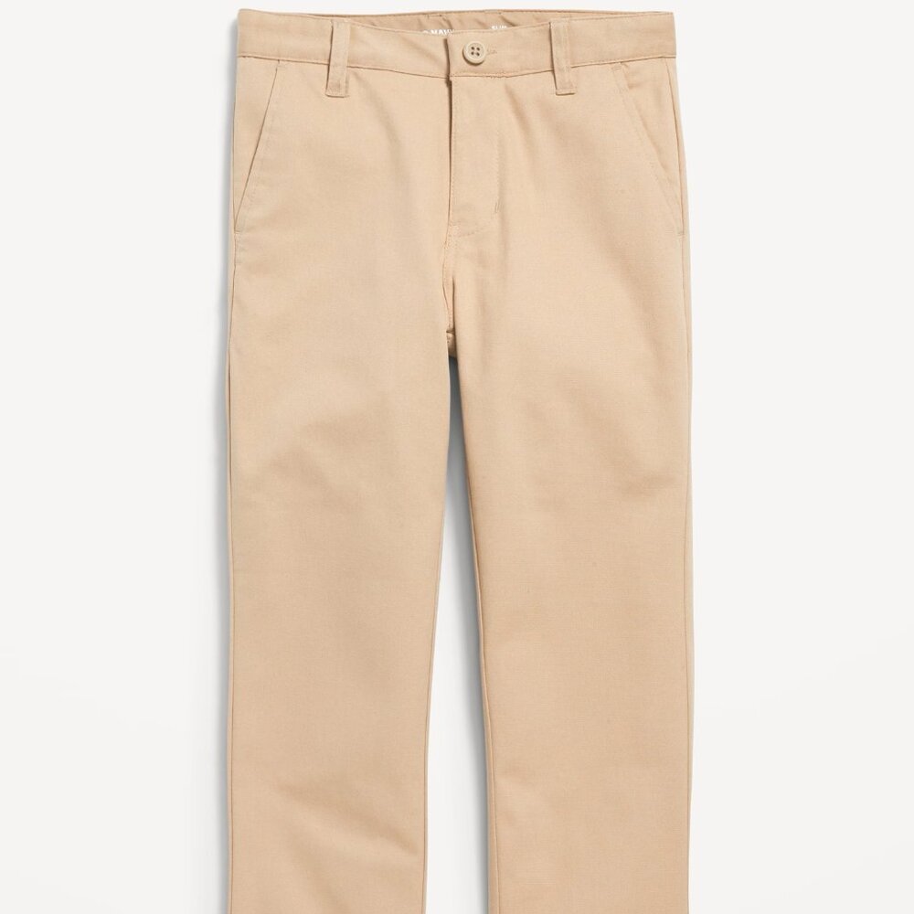 Old Navy Boys Khaki Pants Slim Fit School Uniform Size 18 NEW